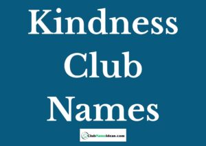 Read more about the article 416 Kindness Club Names