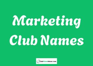 Read more about the article 481 Marketing Club Names