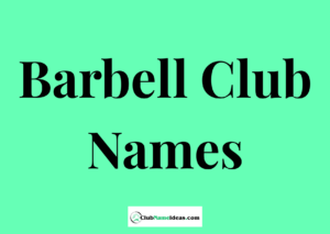 Read more about the article 288 Barbell Club Names