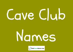 Read more about the article 464 Cave Club Names