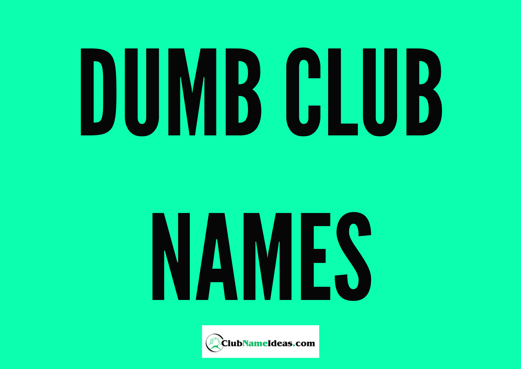 Read more about the article 288 Dumb Club Names