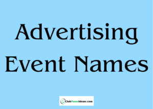 Read more about the article 406 Advertising Event Names